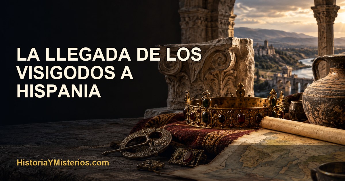 La llegada de los Visigodos a Hispania — imagen editorial de HistoriaYMisterios.com