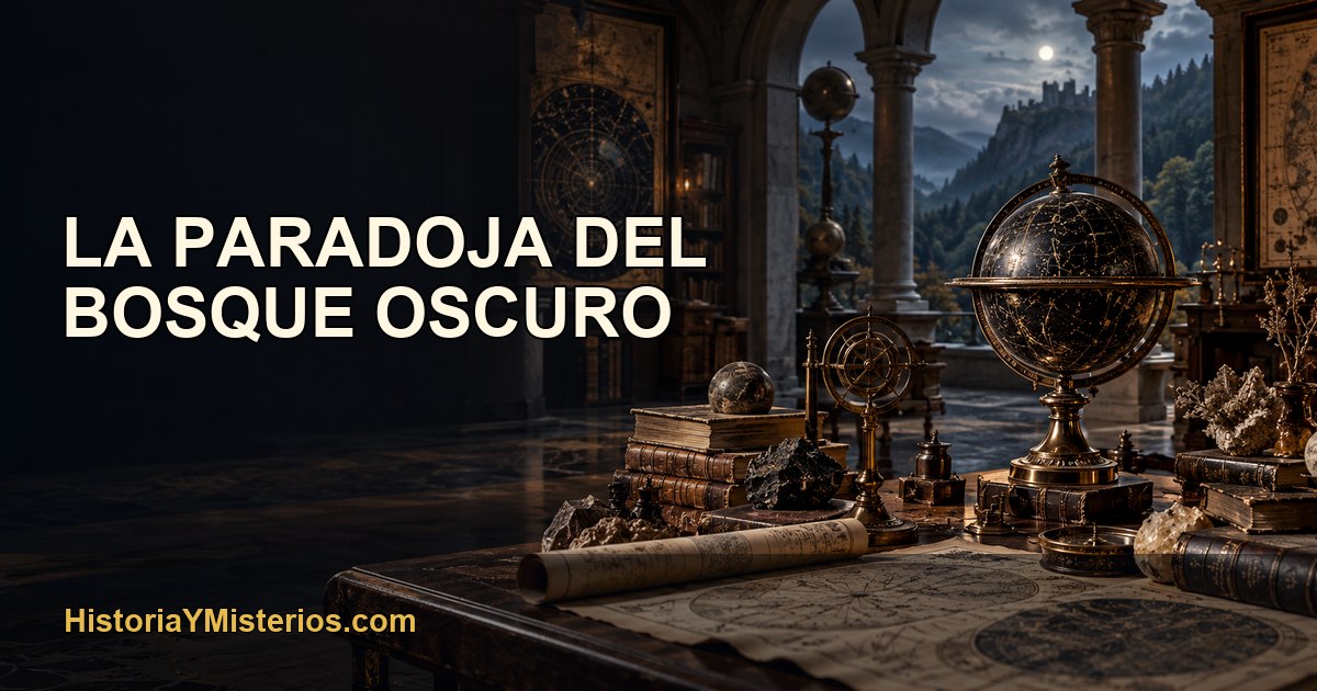 La Paradoja del Bosque Oscuro — imagen editorial de HistoriaYMisterios.com