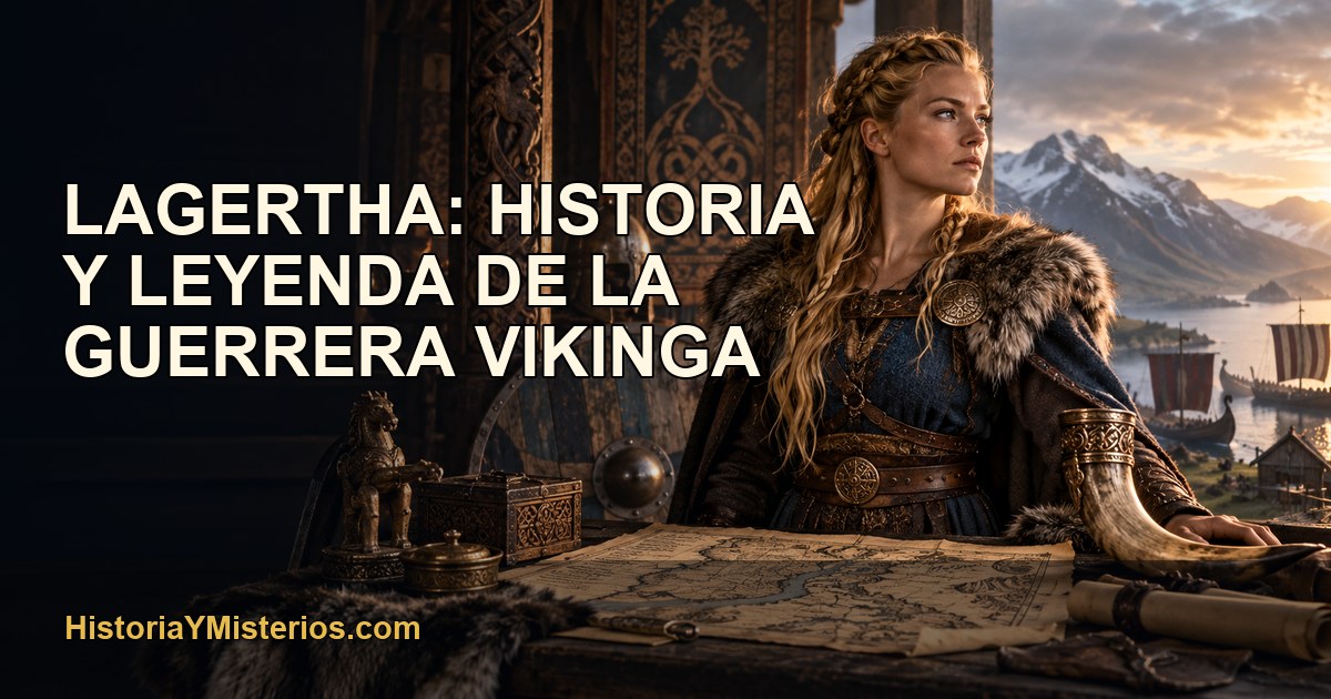 Lagertha: historia y leyenda de la guerrera vikinga — imagen editorial de HistoriaYMisterios.com