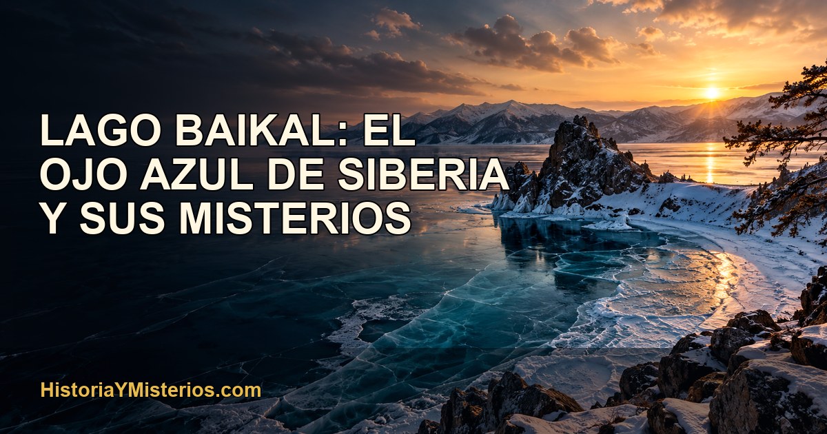 Lago Baikal: el Ojo Azul de Siberia y sus misterios — imagen editorial de HistoriaYMisterios.com