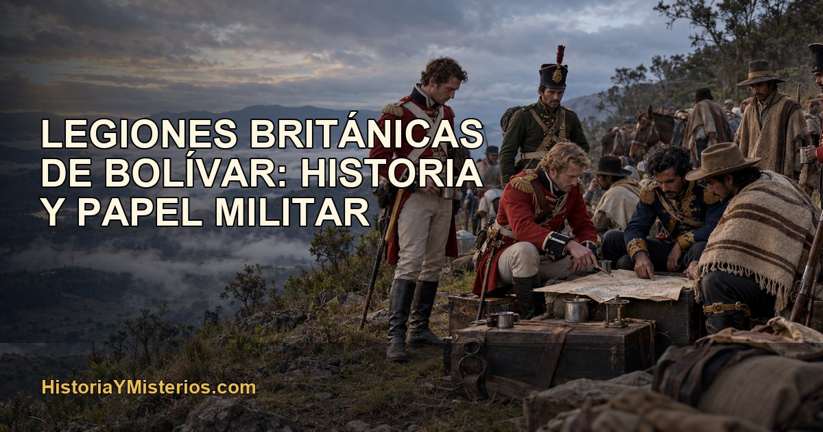 Voluntarios británicos e irlandeses junto a tropas republicanas de Bolívar