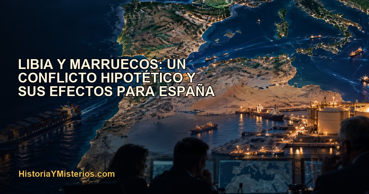 Mediterráneo occidental con rutas marítimas, puertos y un gabinete de crisis