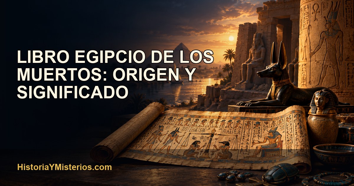 Libro egipcio de los muertos: origen y significado — imagen editorial de HistoriaYMisterios.com