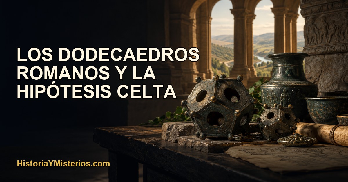 Los dodecaedros romanos y la hipótesis celta — imagen editorial de HistoriaYMisterios.com
