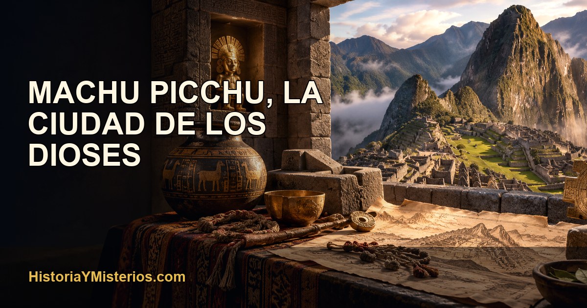 Machu Picchu, La Ciudad de los Dioses — imagen editorial de HistoriaYMisterios.com