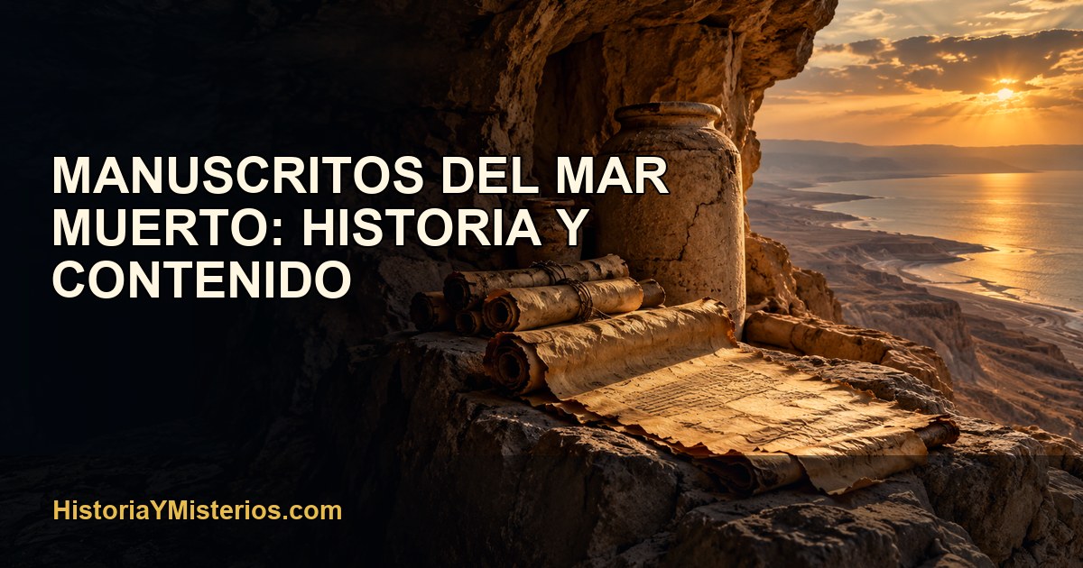 Manuscritos del Mar Muerto: historia y contenido — imagen editorial de HistoriaYMisterios.com