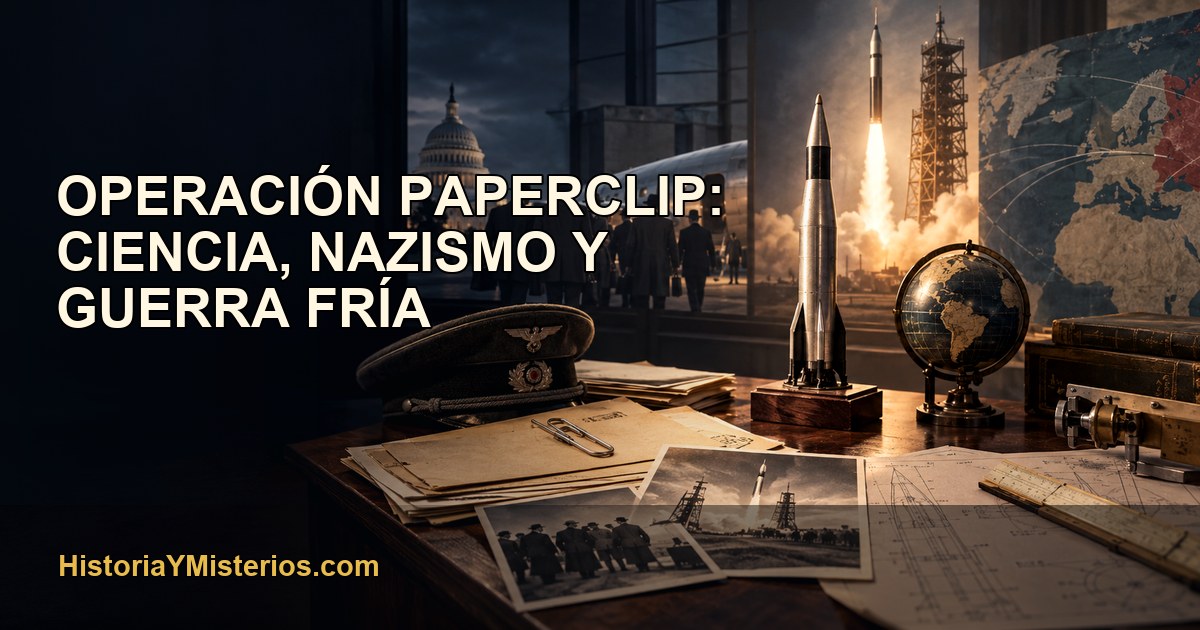 Operación Paperclip: ciencia, nazismo y Guerra Fría — imagen editorial de HistoriaYMisterios.com