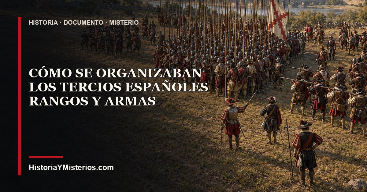 Organización de los Tercios españoles con bloque de piqueros y mangas de arcabuceros