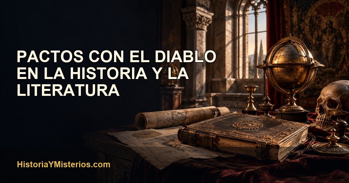 Pactos con el Diablo en la Historia y la Literatura — imagen editorial de HistoriaYMisterios.com