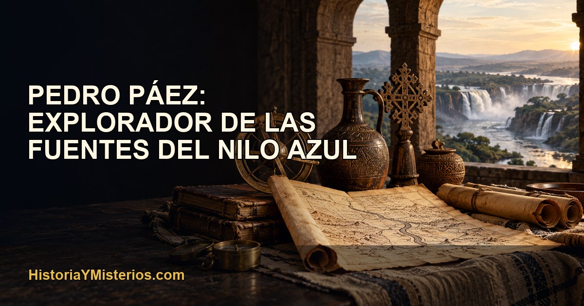 Pedro Páez: explorador de las fuentes del Nilo Azul — imagen editorial de HistoriaYMisterios.com