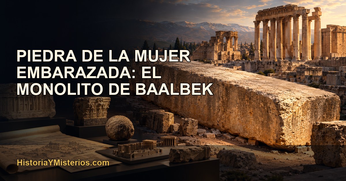 Piedra de la Mujer Embarazada: el monolito de Baalbek — imagen editorial de HistoriaYMisterios.com