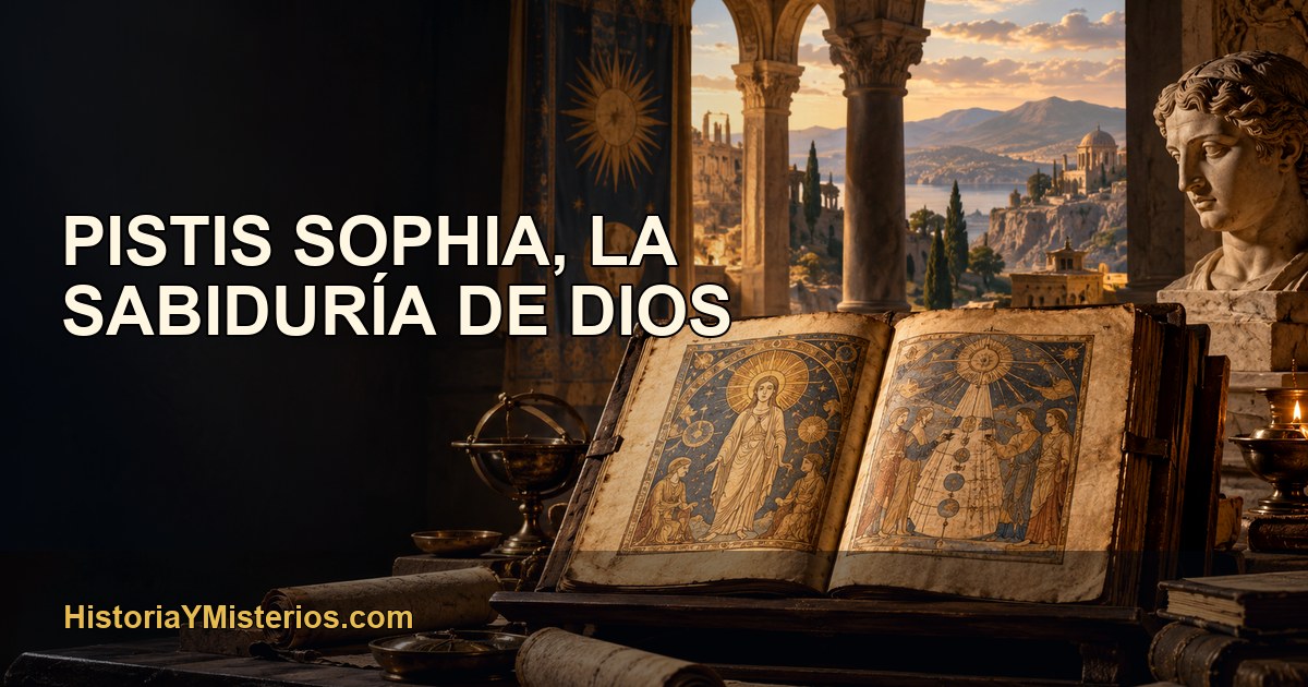 Pistis Sophia, la sabiduría de Dios — imagen editorial de HistoriaYMisterios.com