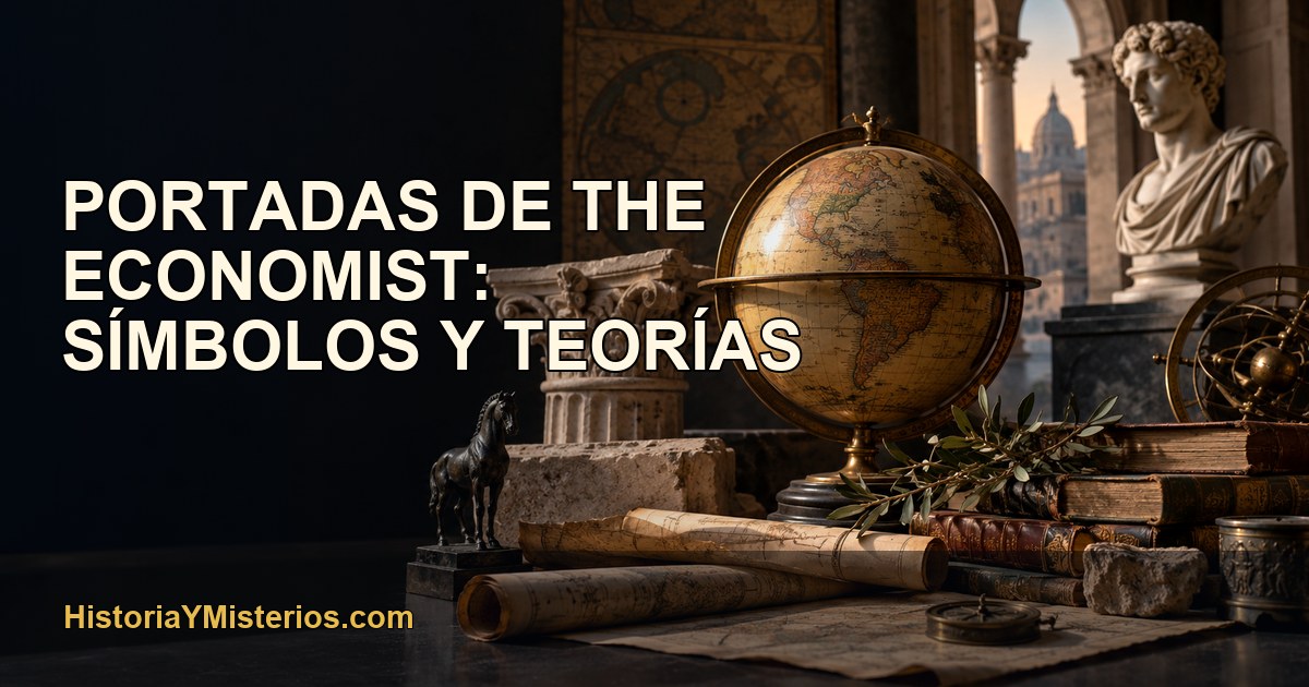 Portadas de The Economist: símbolos y teorías — imagen editorial de HistoriaYMisterios.com