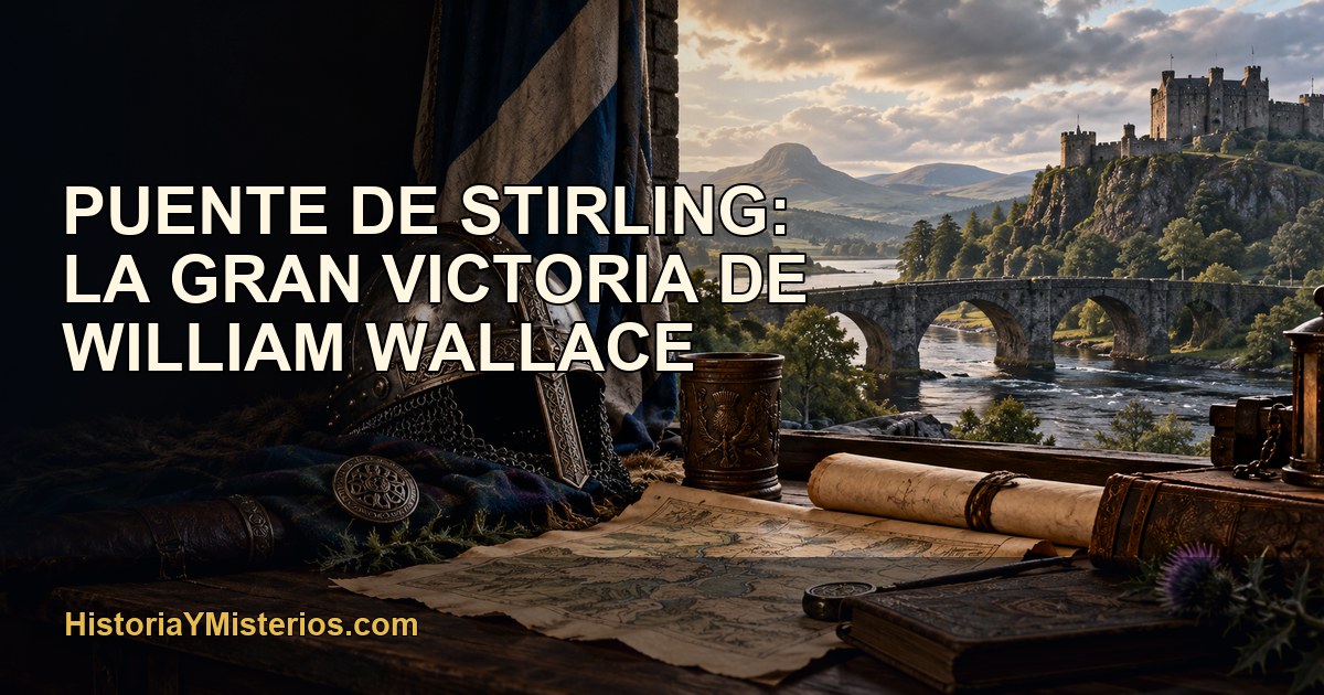 Puente de Stirling: la gran victoria de William Wallace — imagen editorial de HistoriaYMisterios.com