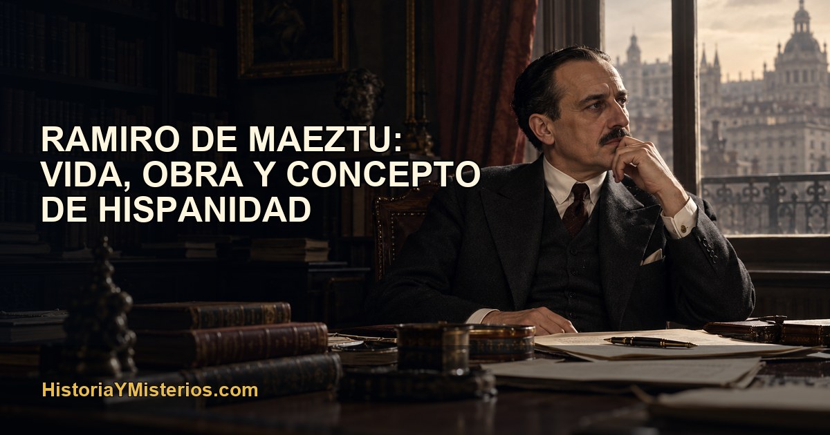 Ramiro de Maeztu en un estudio madrileño de la década de 1930