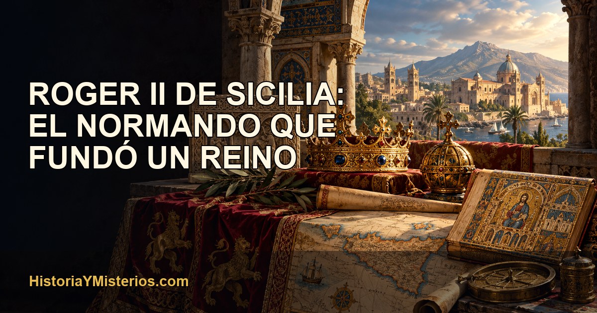 Roger II de Sicilia: el normando que fundó un reino — imagen editorial de HistoriaYMisterios.com