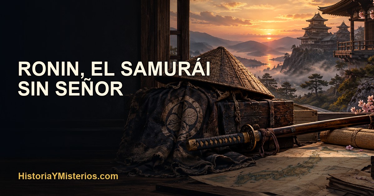 Ronin, el samurái sin señor — imagen editorial de HistoriaYMisterios.com