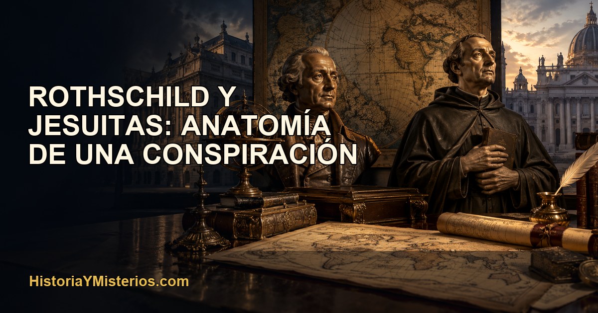Rothschild y jesuitas: anatomía de una conspiración — imagen editorial de HistoriaYMisterios.com