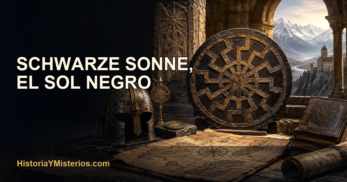 Schwarze Sonne, El Sol Negro — imagen editorial de HistoriaYMisterios.com