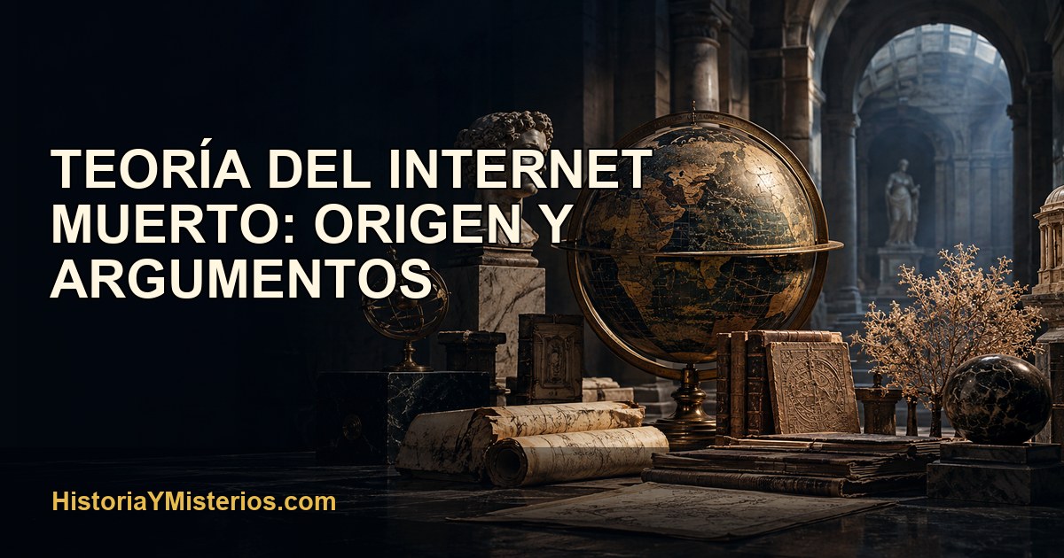 Teoría del internet muerto: origen y argumentos — imagen editorial de HistoriaYMisterios.com