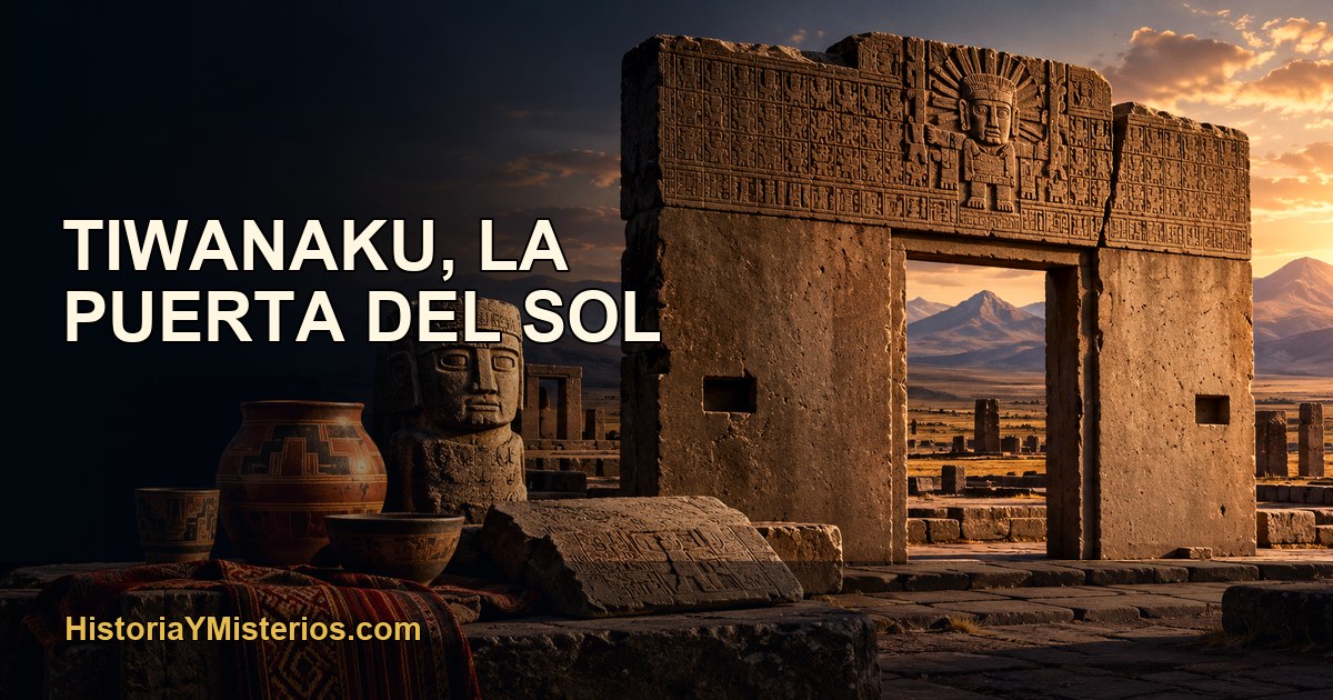 Tiwanaku, La Puerta del Sol — imagen editorial de HistoriaYMisterios.com