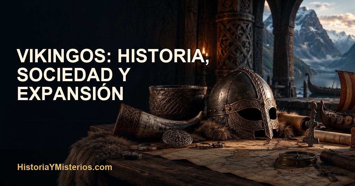 Vikingos: historia, sociedad y expansión — imagen editorial de HistoriaYMisterios.com