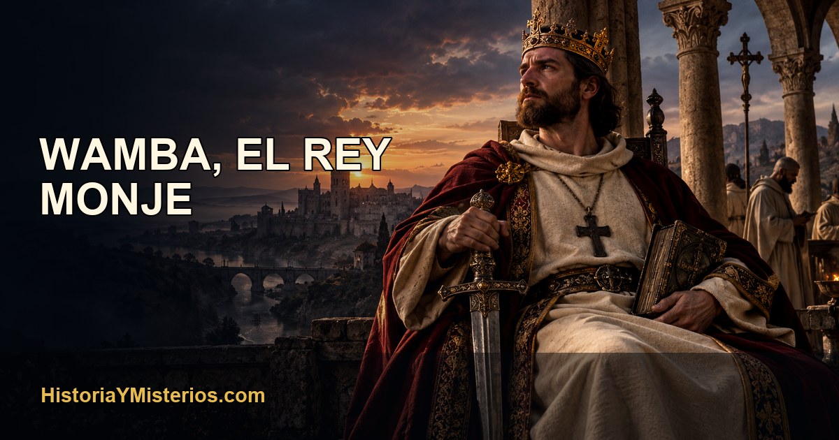 Wamba, el rey monje — imagen editorial de HistoriaYMisterios.com