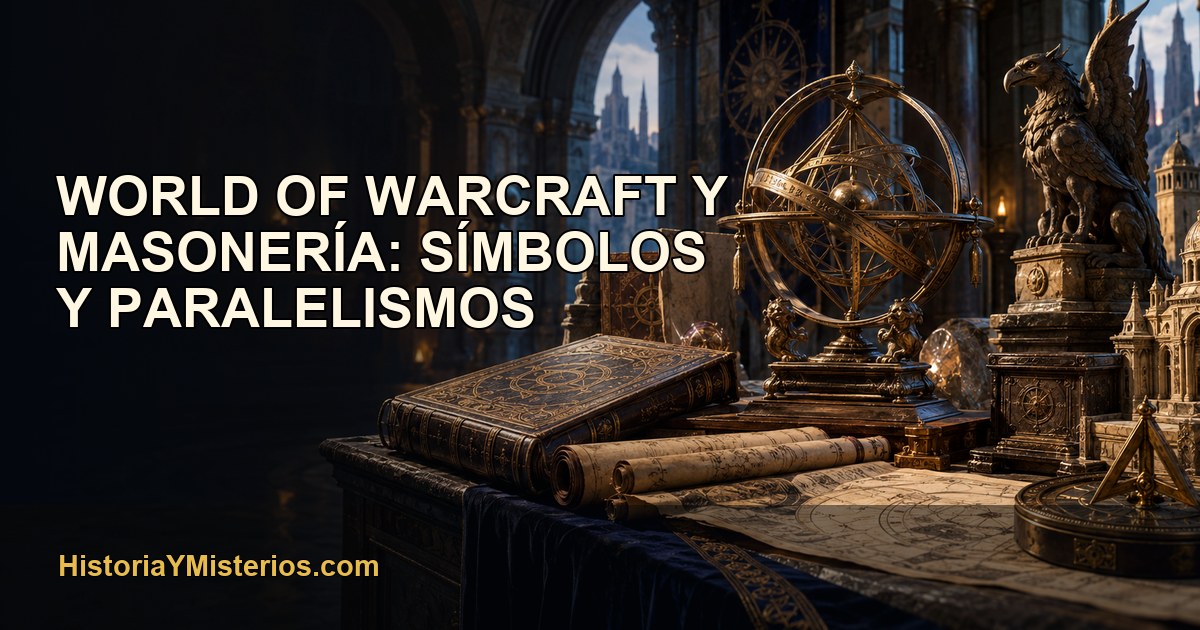 World of Warcraft y masonería: símbolos y paralelismos — imagen editorial de HistoriaYMisterios.com